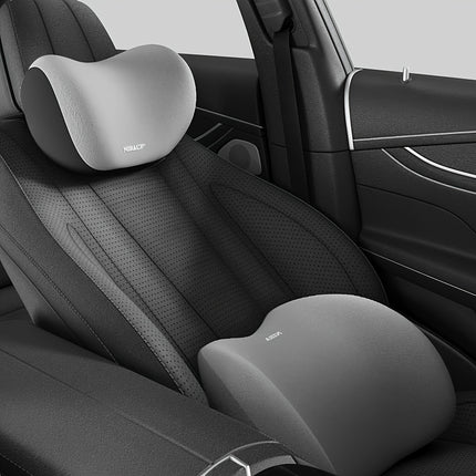 Memory Foam Car Neck & Lumbar Pillow – Ultimate Comfort