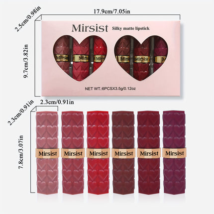 6-Shade Matte Lipstick Set