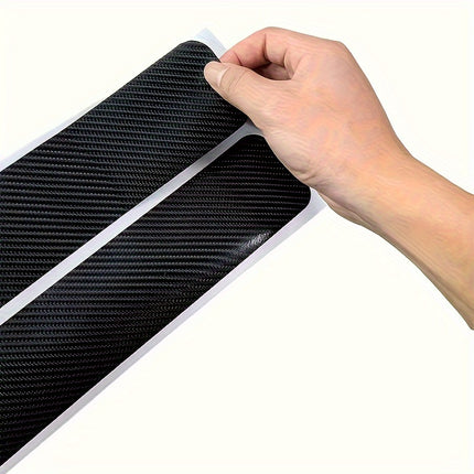 5pcs Carbon Fiber Door Sill Protectors – Scratch & Dirt Guard