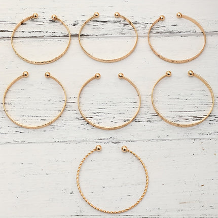 Vintage Ethnic Stacked Bracelet Set
