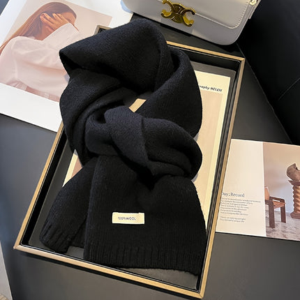 Luxurious 100% Pure Wool Knit Scarf