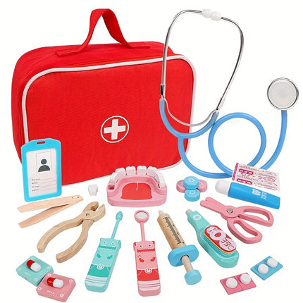 Kids Wooden Doctor Playset – Fun & Educational Pretend Play