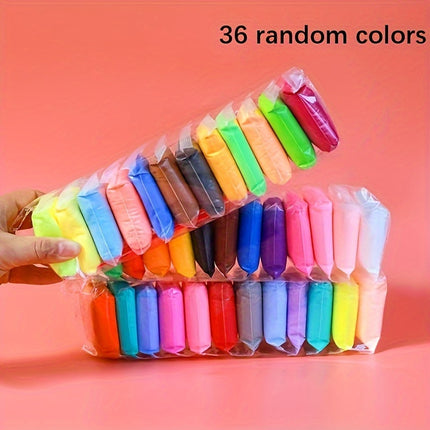 36-Color Air Dry Clay Craft Kit – Fun & Creative