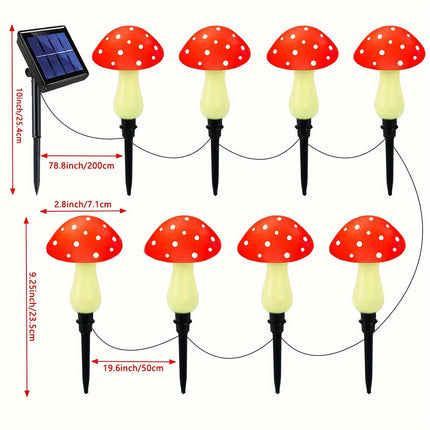 Solar Mushroom Lights - Magical Garden Pathway Glow