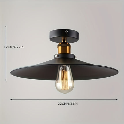 Modern Industrial Loft Ceiling Light – Retro Metal Fixture