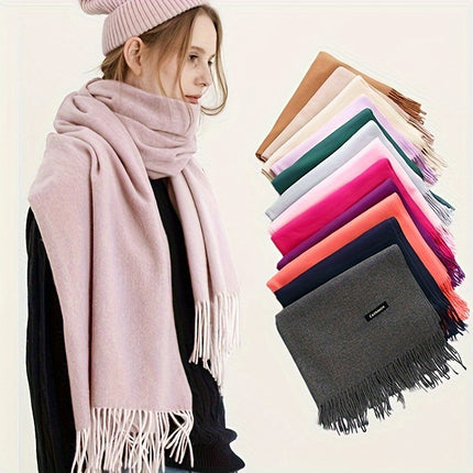 Classic Plain Color Neutral Scarf