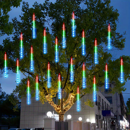 USB Christmas Meteor Shower Lights - Sparkling Outdoor Decor