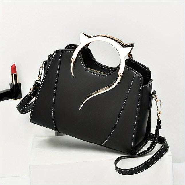 Elegant Cat Ear Tote Satchel