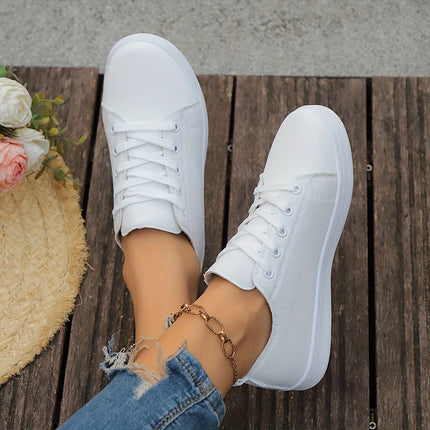 Classic White Canvas Sneakers