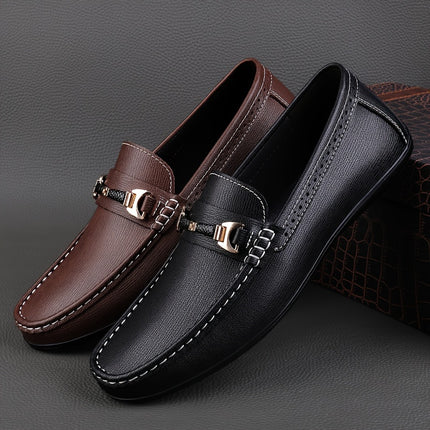 Men's Solid Moc Toe Driving Mocs