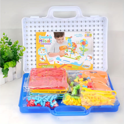 STEM Design & Drill Toy – Creative Engineering Building Kit - Monti Bargains