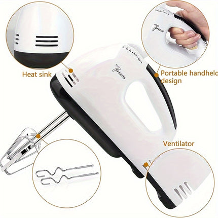 7-Speed Electric Hand Mixer - Perfect for Baking & Cooking