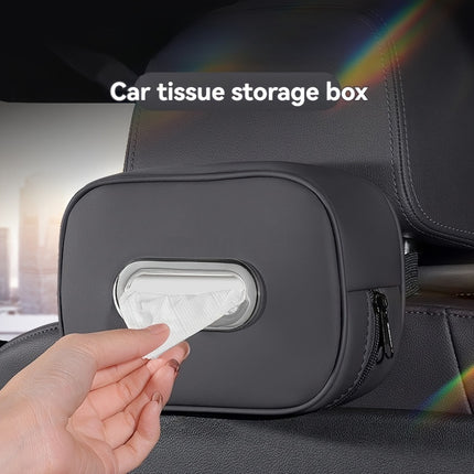Fit Faux Leather Car Tissue Holder
