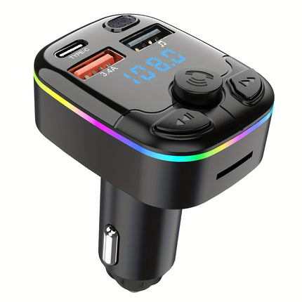 Wireless 5.0 Car Transmitter - Music, Calls & Charging