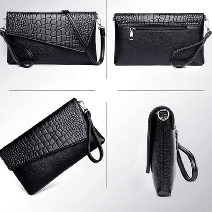 Crocodile Pattern Square Crossbody