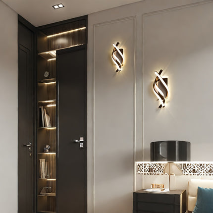 Modern LED Wall Sconce - Cast Iron, Warm White Lighting