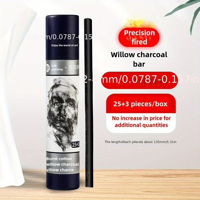 28pcs ArtPro Charcoal Sticks Set