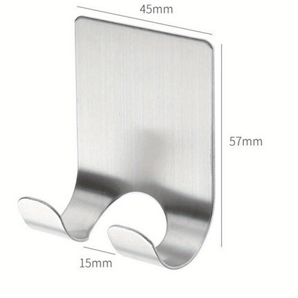 Sleek Stainless Steel Razor Holder – Punch-Free Wall Hook - Monti Bargains