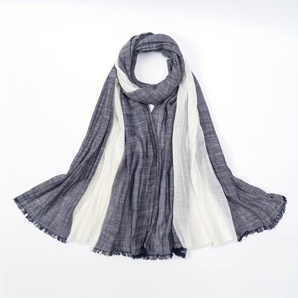 Luxurious Men’s Striped Winter Scarf