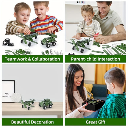 166pcs STEAM Building Blocks – Military Series Educational Toys