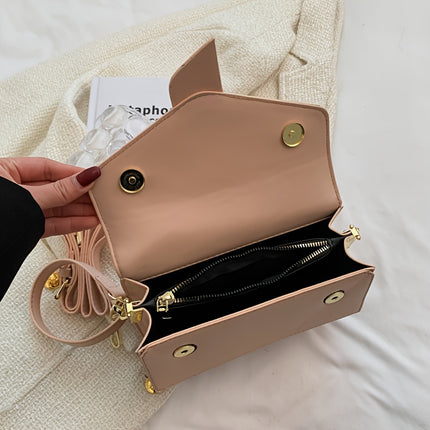 Classic Letter Pattern Crossbody Bag