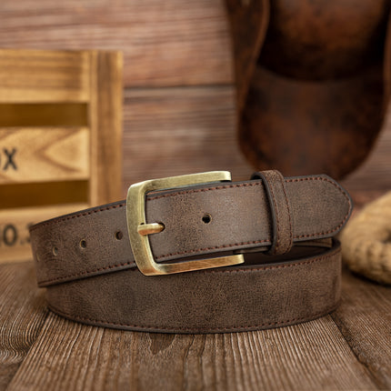 Vintage Casual Faux Leather Belt