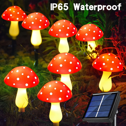 Solar Mushroom Lights - Magical Garden Pathway Glow
