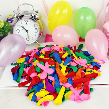 100pcs Set Round Latex Colorful Water Balloons