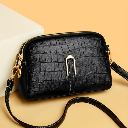 Retro Color Contrast Crossbody Bag