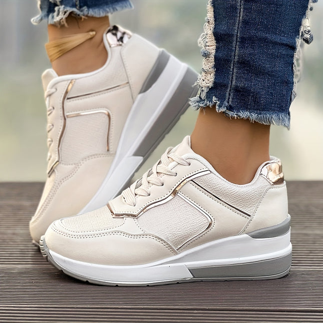 Men's White Platform Sneakers