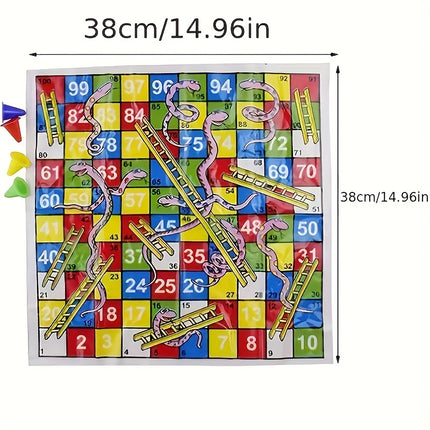 Snakes & Ladders Board Game – Fun Family Strategy Game