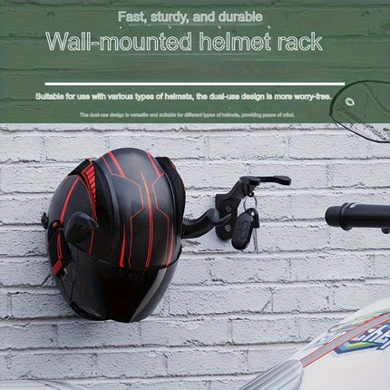 Helmet Shelf Wall Hook – Non-Punch Hanging Storage Rack