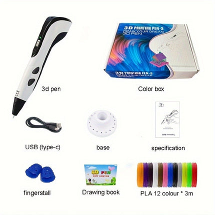 Deluxe 3D Printing Pen Set for Kids