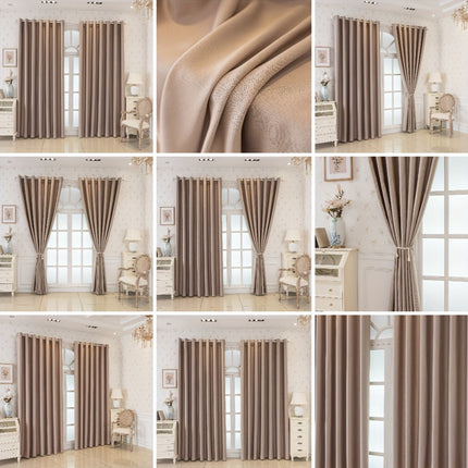 Elegant Beige Blackout Curtains