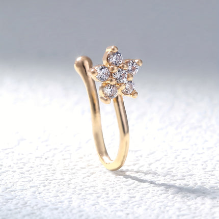 Elegant Golden Star Nose Ring