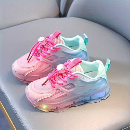Glowing Two-Tone Athletic Shoes