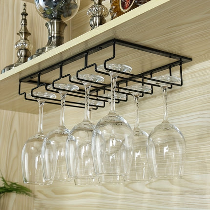 Versatile Metal Wine Glass Holder – High-Leg Cup Hanging Rack