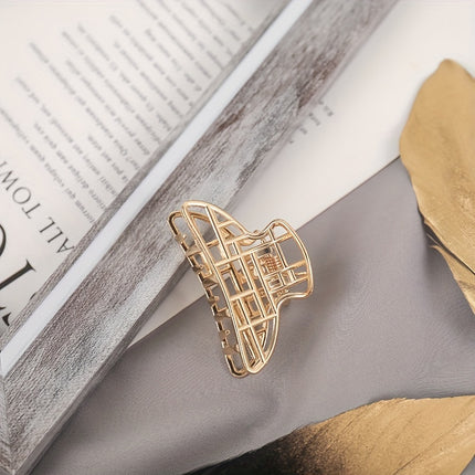 Hollow Heart Metal Hair Clips