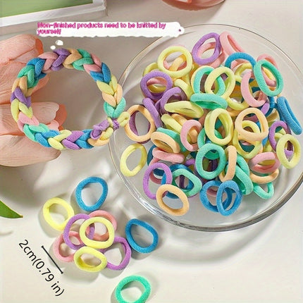 100pcs Vibrant Candy-Colored Hair Ties