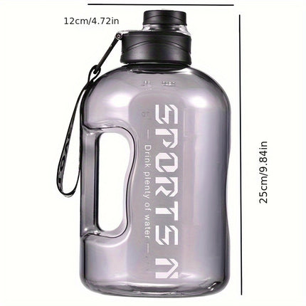 1700ml Sports Water Bottle with Straw – Large Capacity
