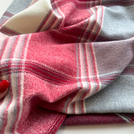 Cozy Faux Cashmere Tassel Scarf