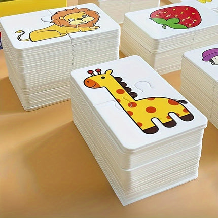 32-Piece Animal & Fruit Puzzle Set - Monti Bargains