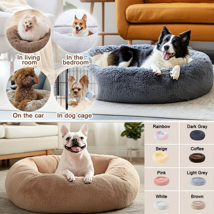 Calming Plush Pet Bed - Monti Bargains