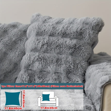 Luxurious Faux Rabbit Fur Sofa Cover - Soft & Cozy