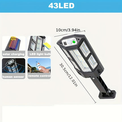 6500K Super Bright LED Solar Wall Light - Motion Sensor