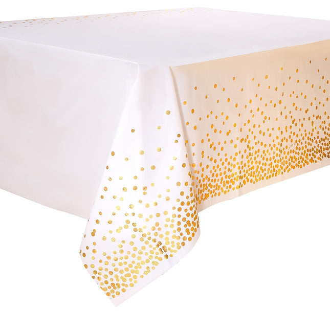 Golden Dot Tablecloth – Elegance Made Easy!