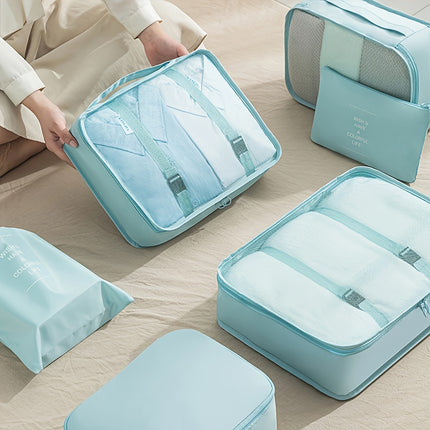 7pcs Travel Packing Organizer Set