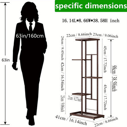5-Tier Metal Plant Stand – Elevate Your Green Oasis