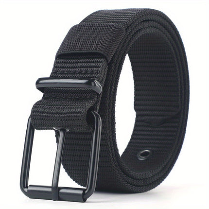 Men's Porous Canvas Pin Buckle Belt