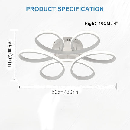 Flower Shape LED Ceiling Light – Modern Flush Mount Chandelier
